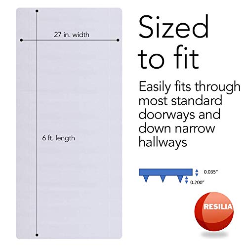 RESILIA waterproof vinyl surface resists spills and stains for carpets.