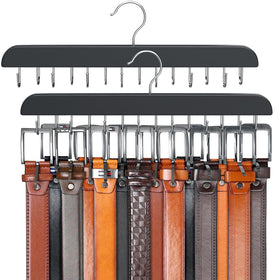 Resovo Belt Hanger front view highlighting 360° top hook for easy access.