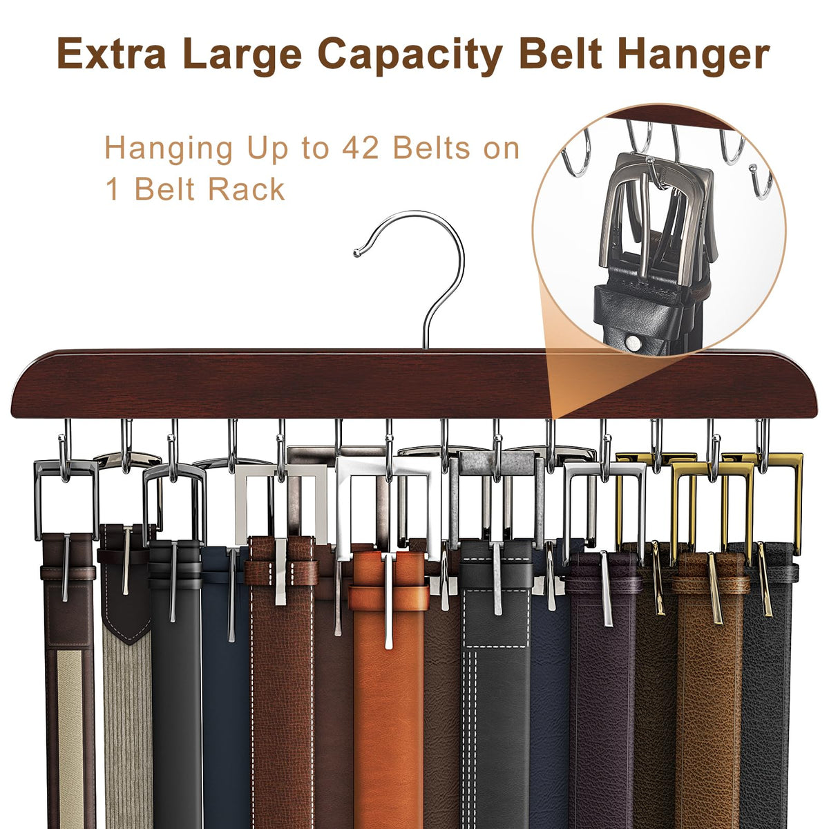 Resovo two-pack belt hanger set ideal for shared wardrobes.