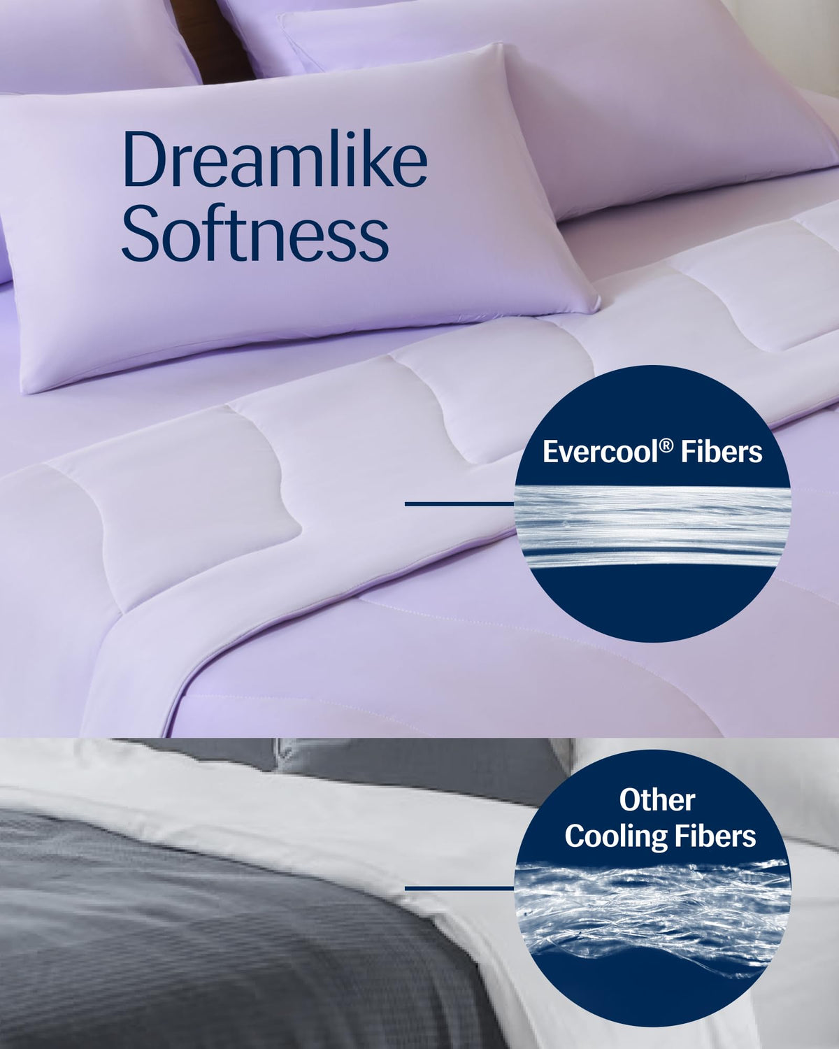 REST Evercool all-season blanket rolled to illustrate compact, easy storage.