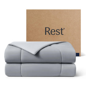 REST Evercool fabric close-up showing breathable cooling texture for comfortable nights.