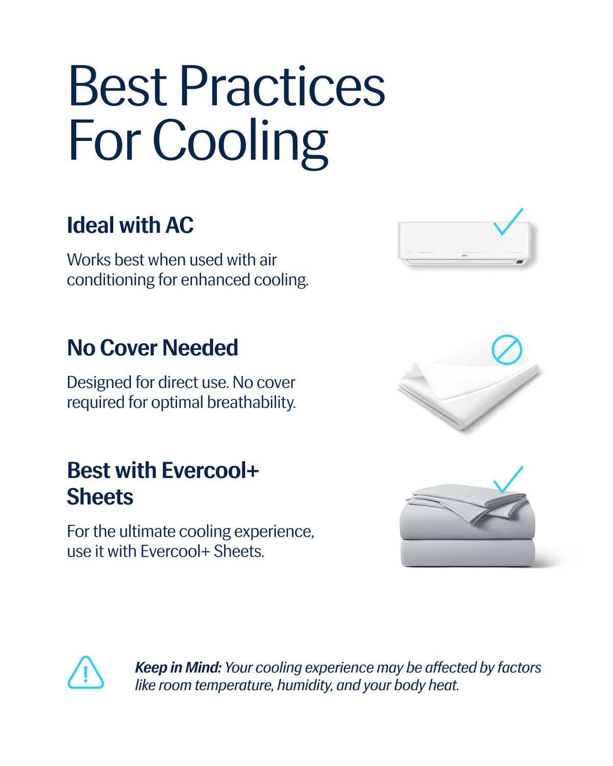 REST Evercool care guide showing machine washing and quick drying steps.