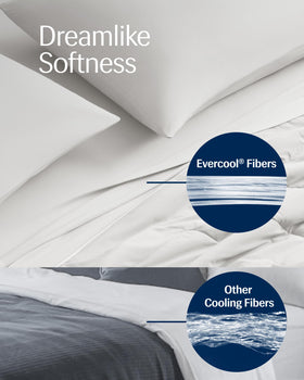 REST Evercool cooling comforter folded on bed for compact storage look
