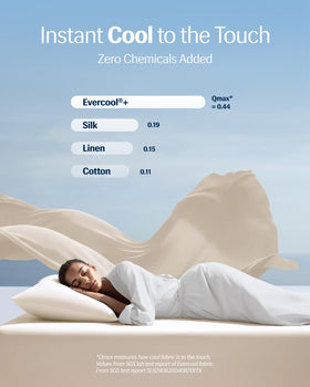 REST Evercool pillowcase king soft fabric for gentle skin and hair
