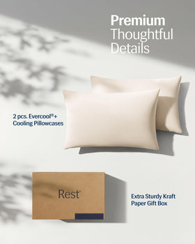 REST Evercool pillowcase king two-pack set in package