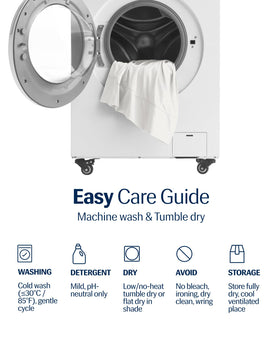 REST Evercool+ pillowcase easy-care fabric for everyday washing.
