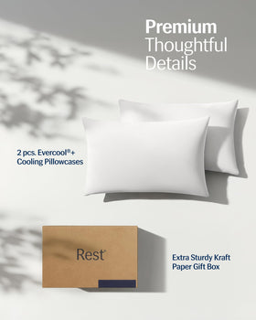 REST Evercool+ pillowcase premium softness suitable for sensitive skin.