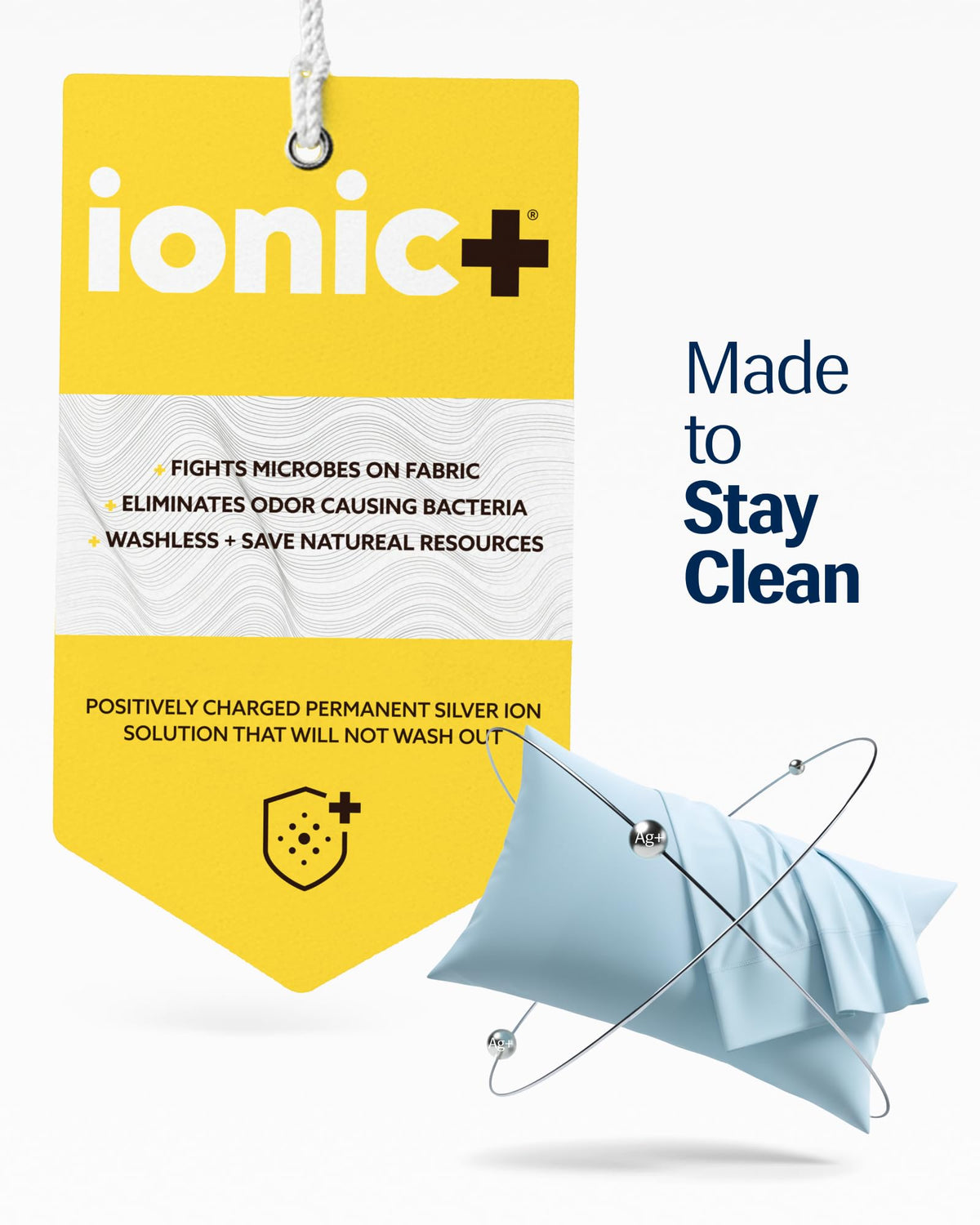 REST Evercool+ silver-ion technology embedded in pillowcase fibers