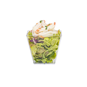 Restaurantware 4-ounce mini cups ideal for samples and tastings.