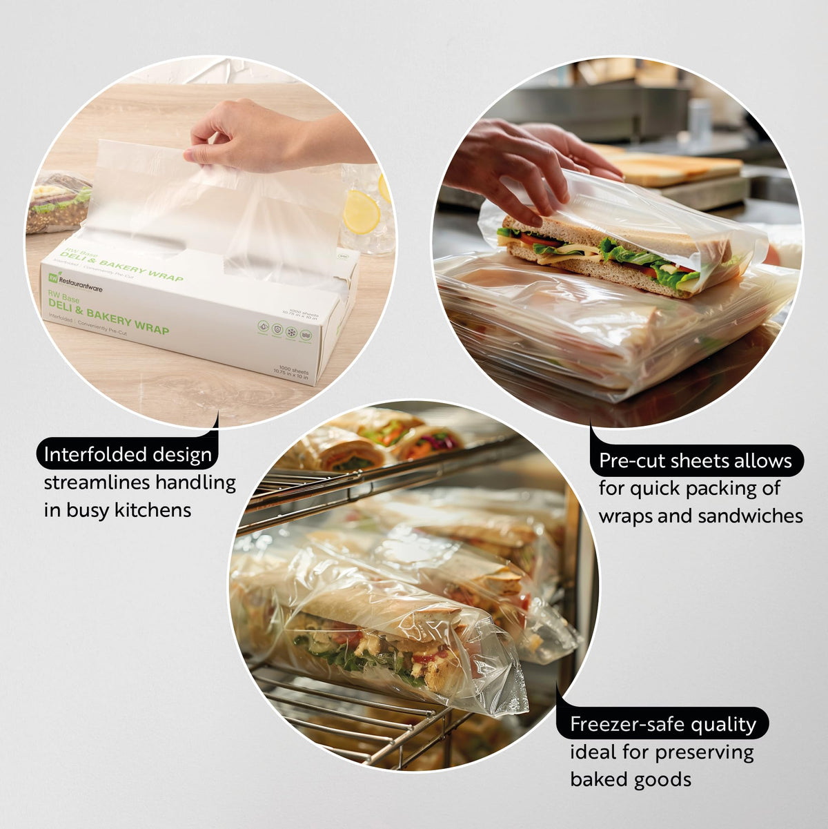 Restaurantware interfolded deli sheets enable quick one-at-a-time access at busy counters