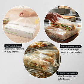 Restaurantware interfolded deli sheets enable quick one-at-a-time access at busy counters
