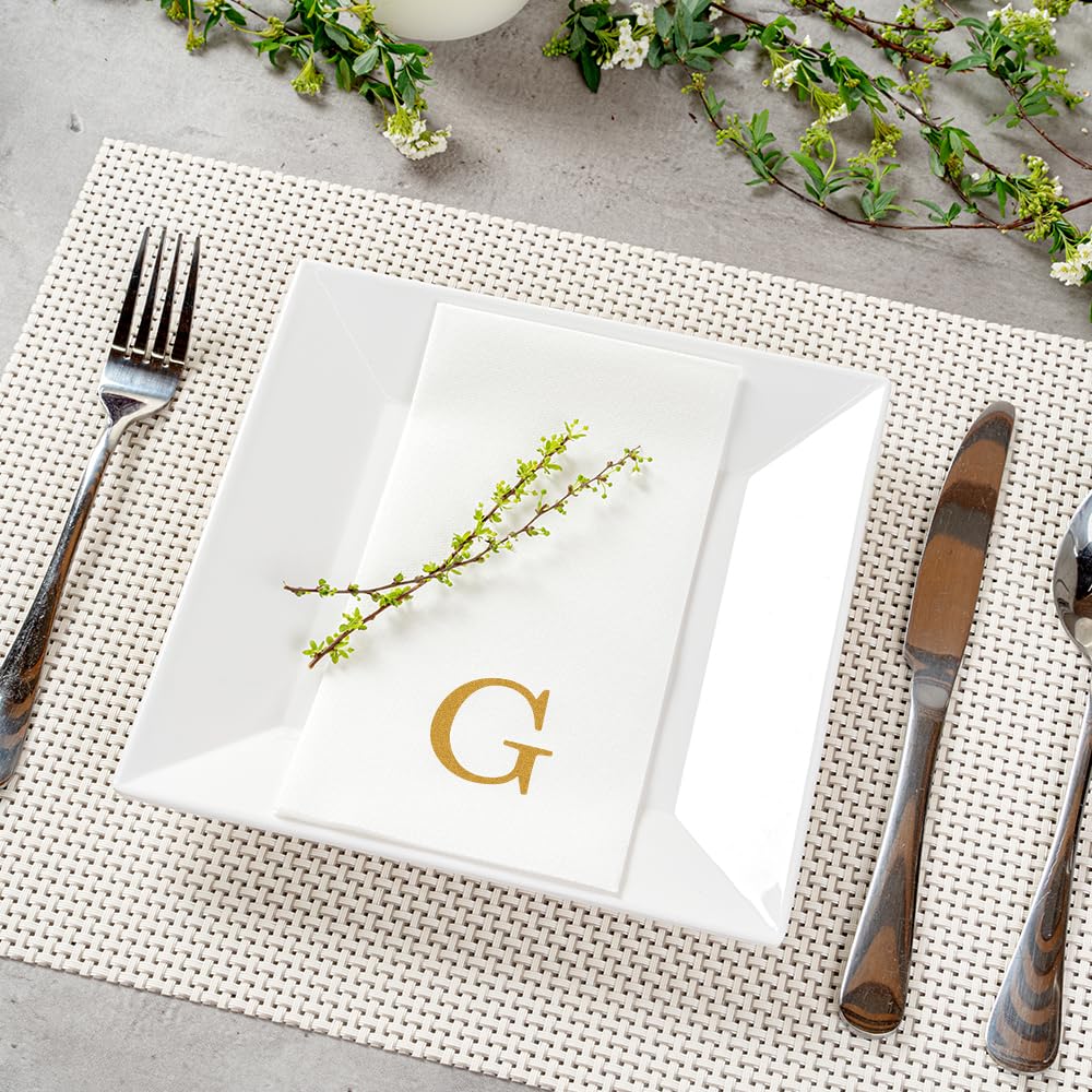 Restaurantware Luxenap white disposable napkin provides clean presentation and quick cleanup.