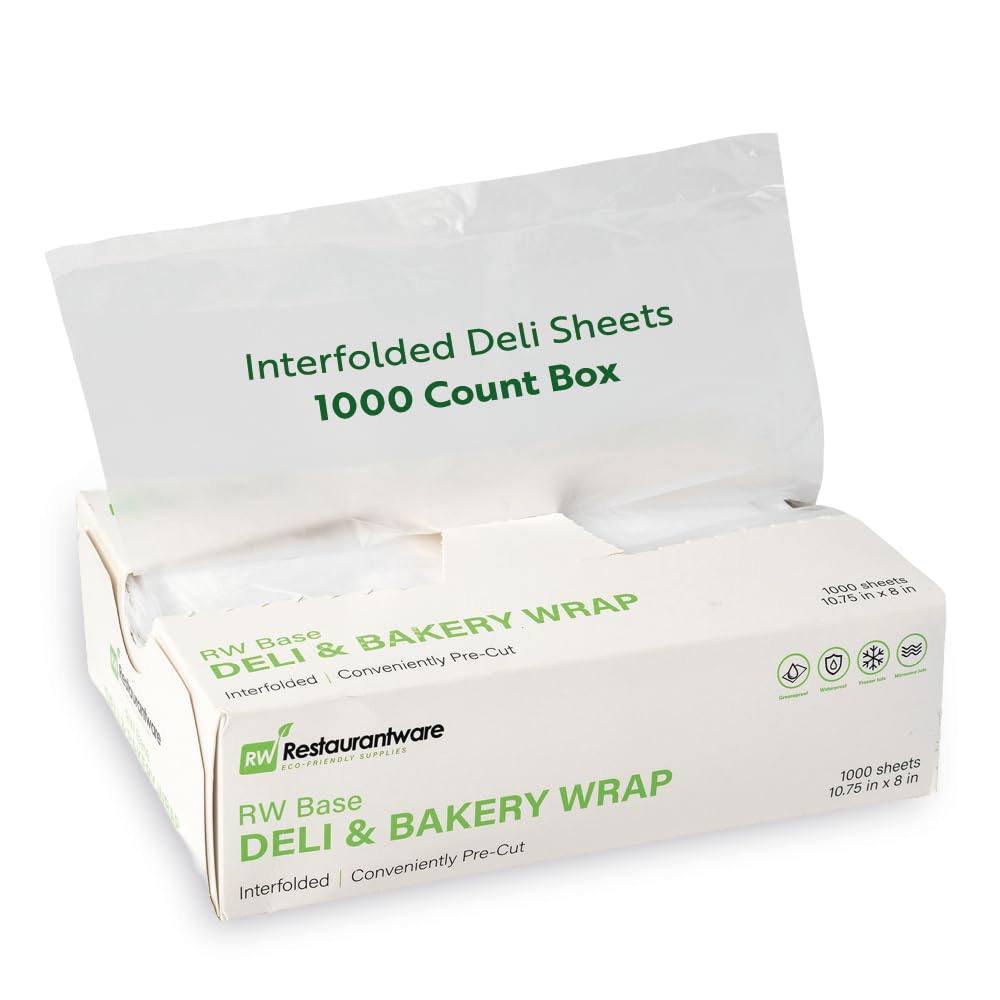 Restaurantware RW Base deli wraps in a dispensing box for fast service