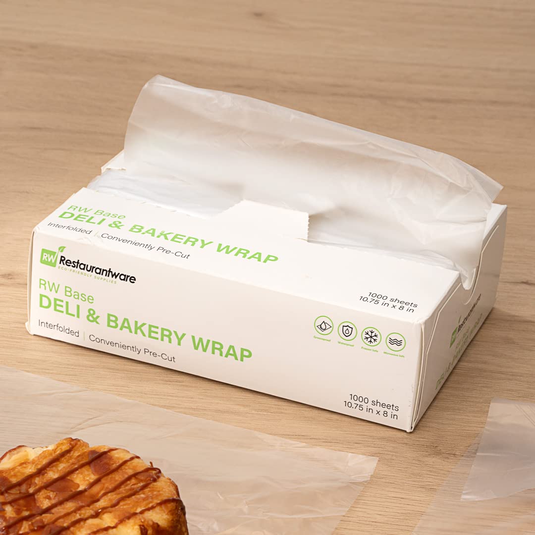Restaurantware versatile sandwich wraps for lining trays and counter displays