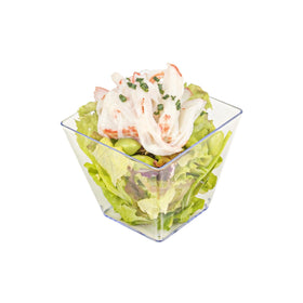 Restaurantware square dessert cups elevate mousse and pudding servings.