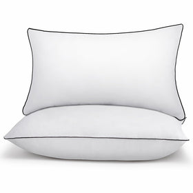 RESTOVIA bed pillows standard set 2 – soft-top view illustrating plush comfort for head and neck.
