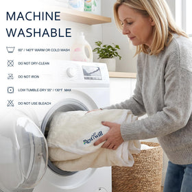 Easy care: machine washable and dryer safe for simple maintenance.