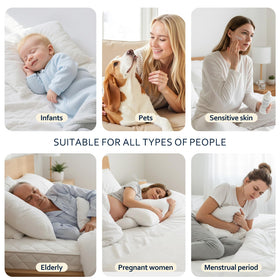 King-size protector with wrinkle-free edge design for tidy bedding.