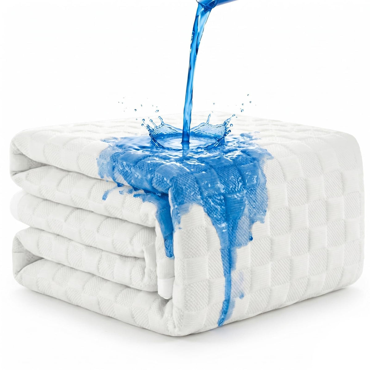 RestTwill waterproof mattress protector with deep-pocket fits king beds securely.