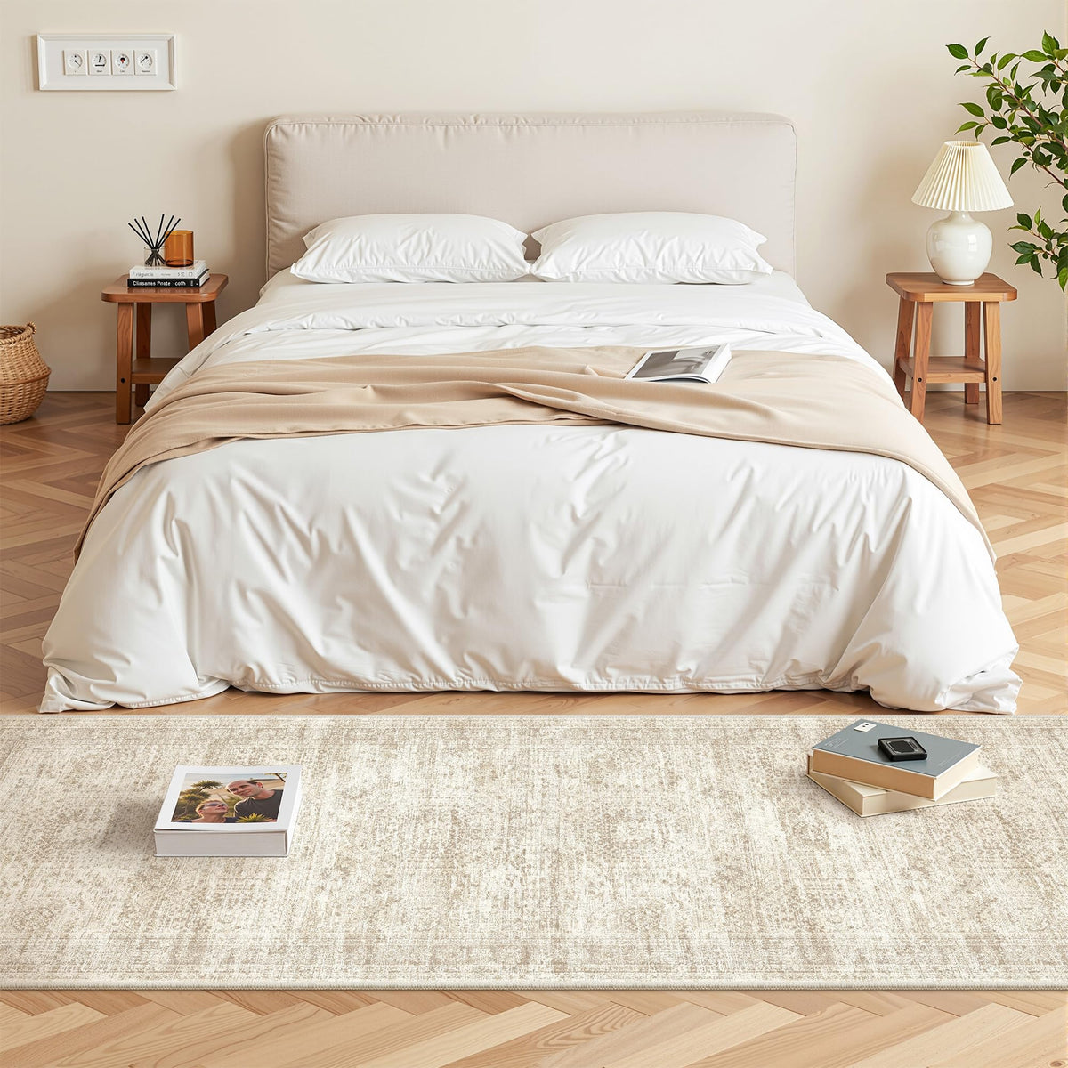 Restydon 2x5 rug runner low-pile design reduces snag risk