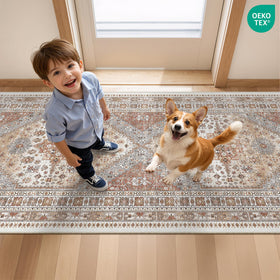 Restydon laundry room rug, easy to wipe and quick to refresh