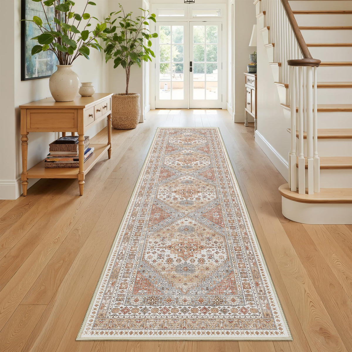 Restydon non-slip backing detail, ensures stability and protects floors from scratches