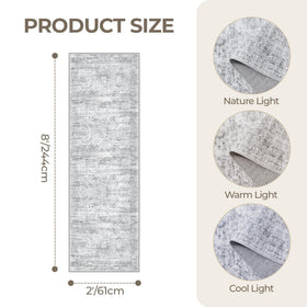 Restydon Rug Runner bathroom doorway offers a safe, comfortable transition between spaces.