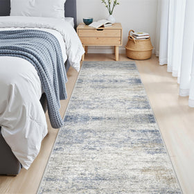 Restydon rug runner with non-slip backing keeps entryways stable and floor-friendly