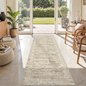 Restydon rug runner soft crystal pile suits kitchen, adding warm texture and comfort.