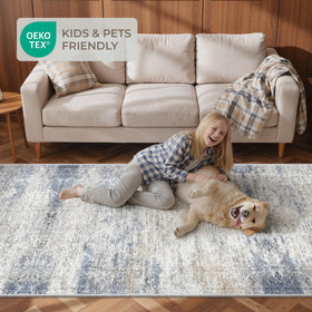 Restydon ultra-thin design rug runner fits under doors and furniture