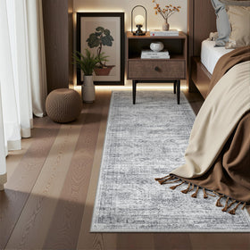 Restydon soft crystal pile rug demonstrates cozy texture underfoot