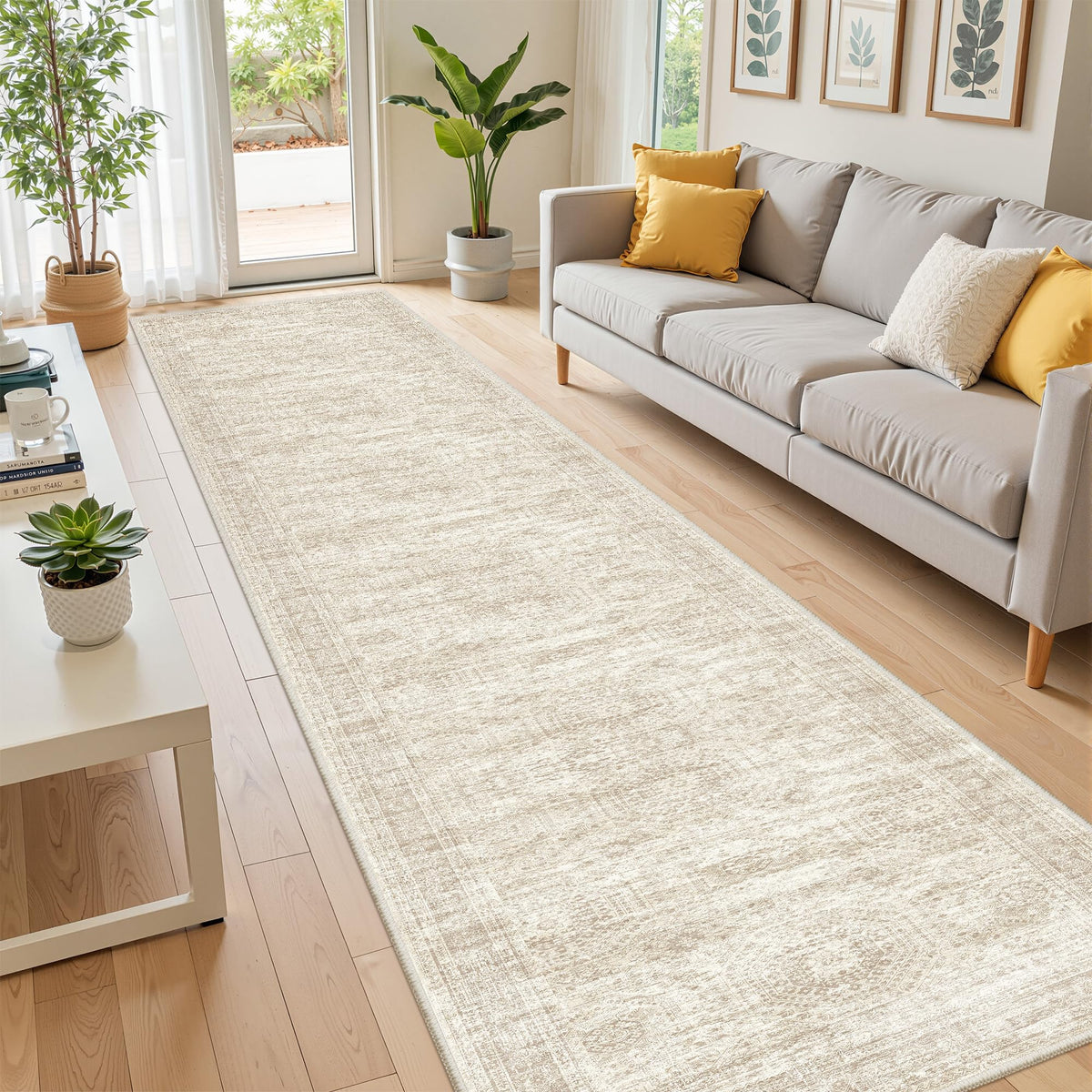 Restydon washable rug runner designed for easy cleaning