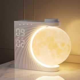 RETEYUNG sunrise alarm clock front view with large display for easy readability