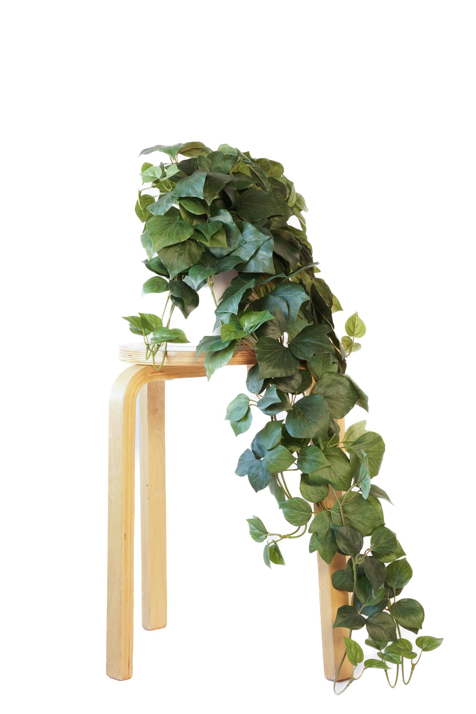 Retrograde 32-inch pothos ivy silk plant in full view for indoor decor