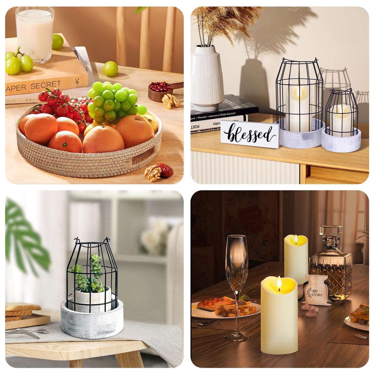 Retroramon blessed wooden sign adds rustic charm to shelves
