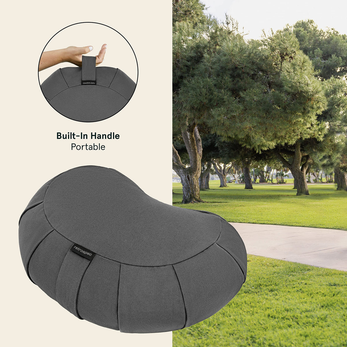 Sedona Zafu inner compartment zipper to tailor firmness