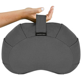 Sedona Zafu used as a meditation seat beside a mat