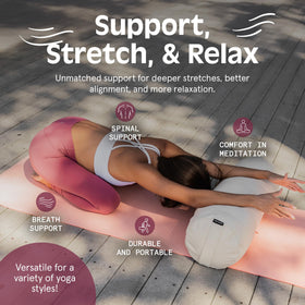 Sequoia round bolster carry handle enables portable practice