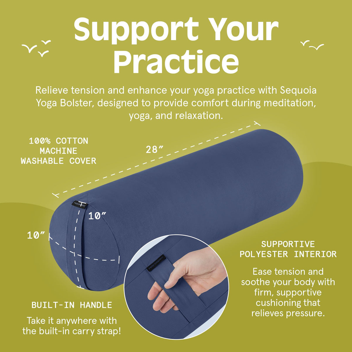 Sequoia bolster filling demonstrates stable shape for reliable support