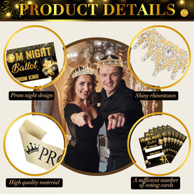 Retrowavy prom ballot box shown for easy voting at parties
