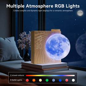 RETEYUNG clock bedside lamp mode creates soft ambience for evenings
