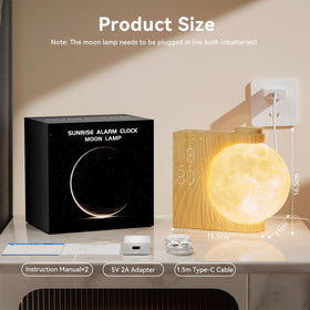RETEYUNG USB-C powered clock without built-in battery