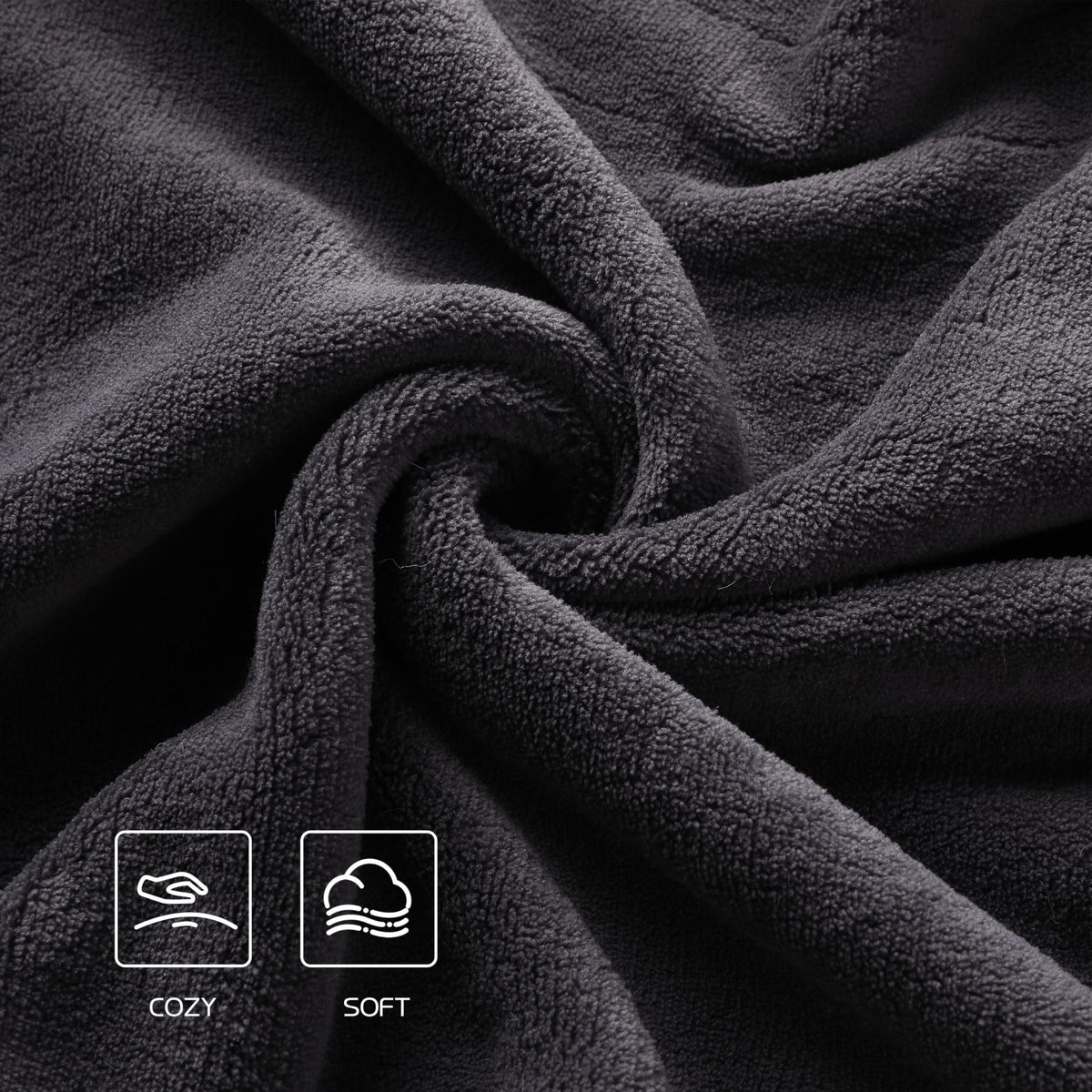 ReyyNio cozy plush fabric ideal for couch lounging and bedtime warmth.