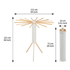 RFOUO tripod drying rack setup shows stable balance and easy extension.
