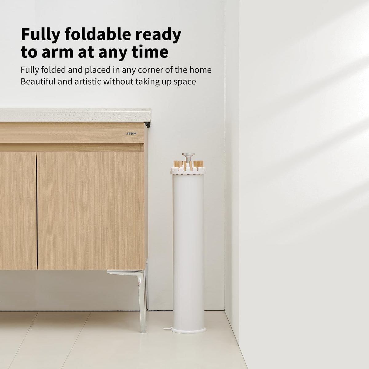 RFOUO tripod drying rack sturdy legs ensure steadiness in tight spaces.