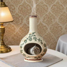 RGBDOT incense holder with weighted base stays stable during use.