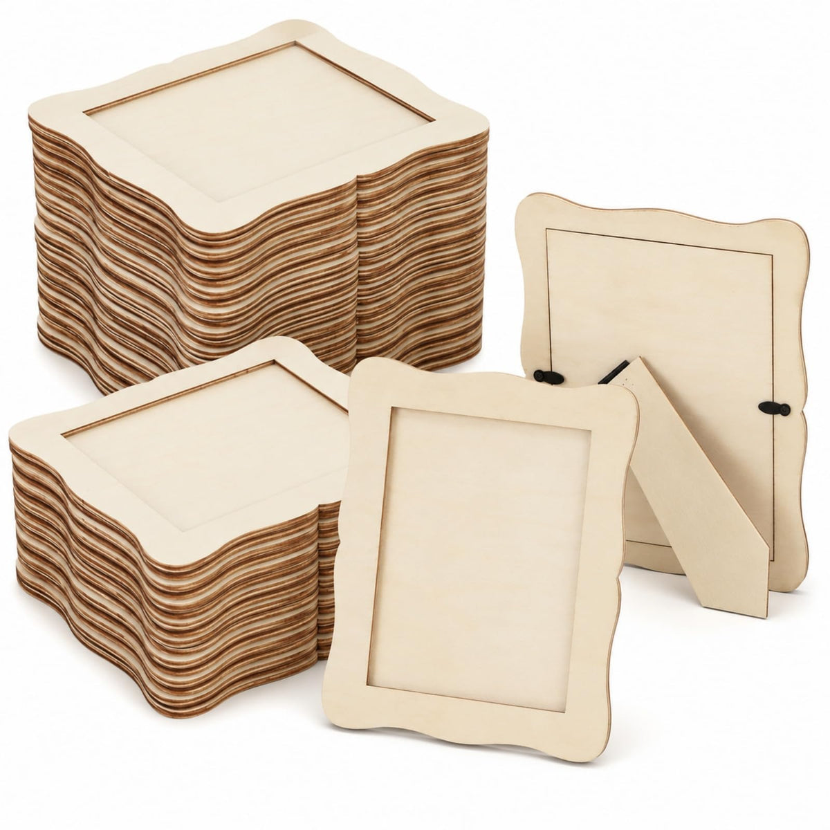RHBLME creative DIY workspace with unfinished wooden frames
