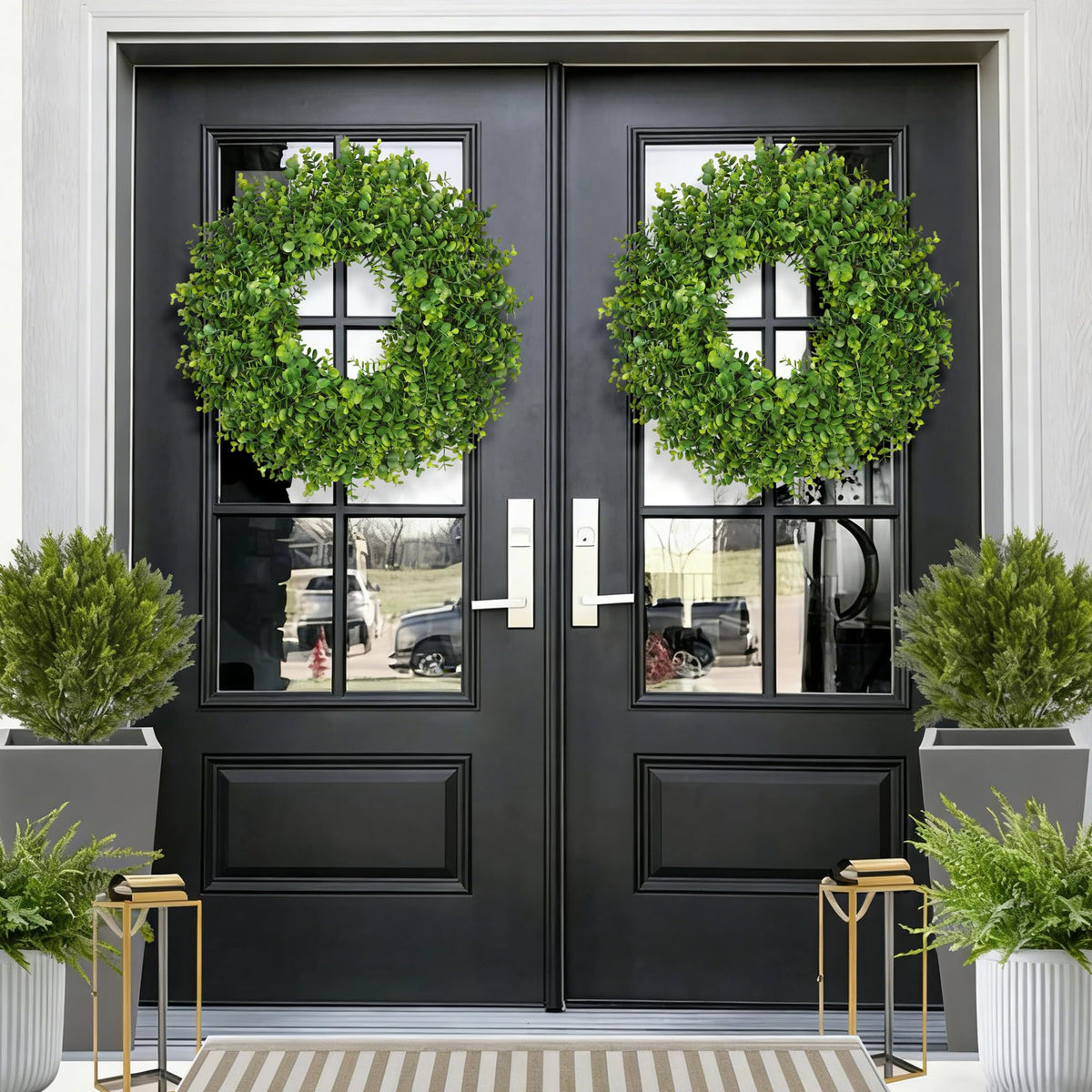 Easter valentines-inspired wreath styling for festive home decor