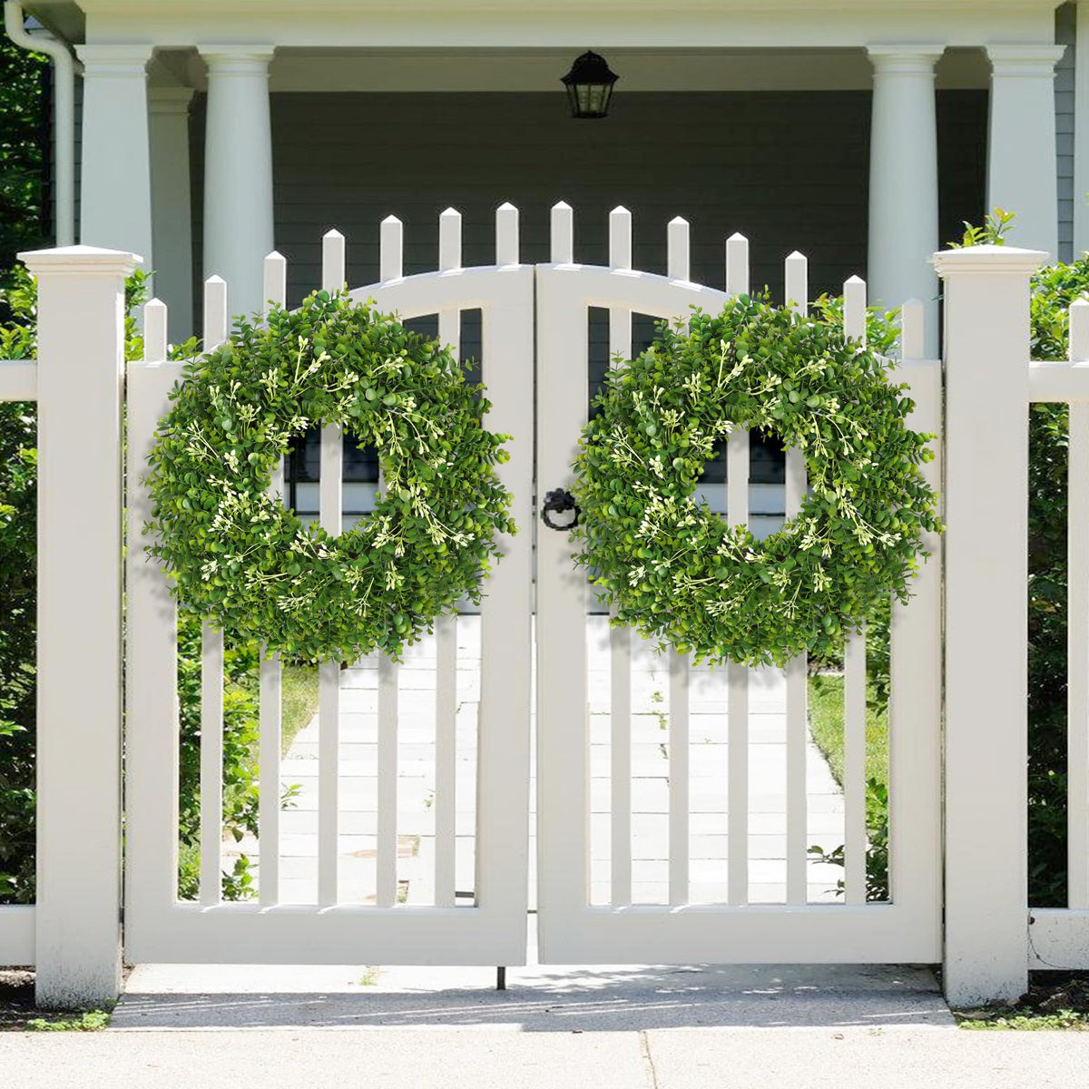 RHTRJ EVA material wreath stays vibrant and reusable for seasons.
