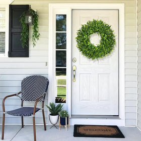 EVA material wreath showing durable, reusable design